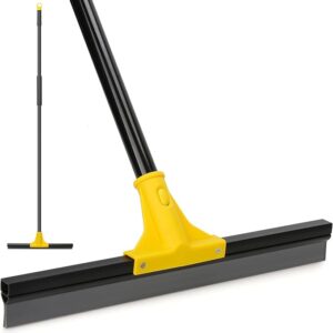 Squeegee Broom for Floor, 18'' Heavy Duty Rubber Wiper