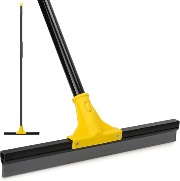 Squeegee Broom for Floor, 18'' Heavy Duty Rubber Wiper