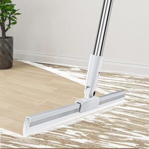 Rubber Squeegee Broom for Floor,62" Long Handle Window Squeegee